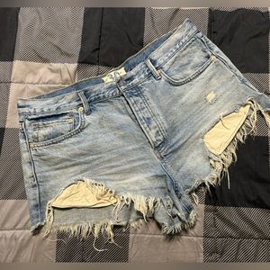 We the Free denim cut off shorts